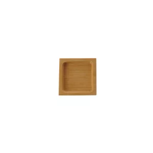 Assiette bambou naturel 6x6cm